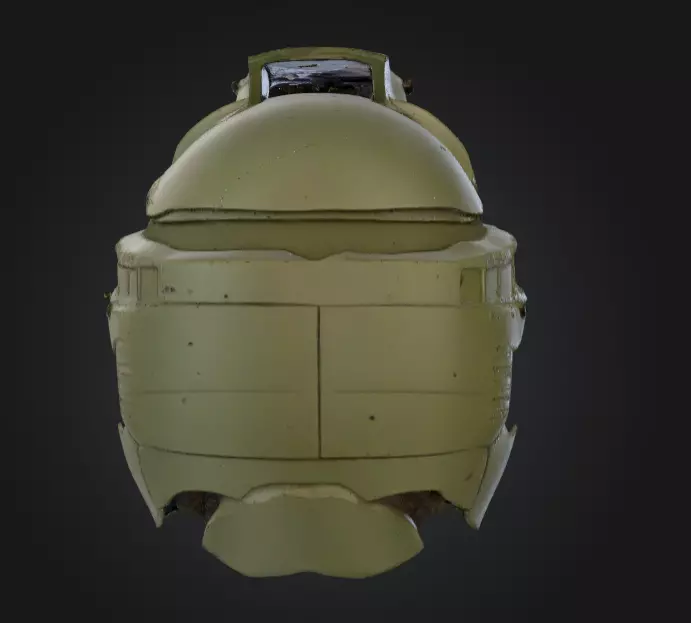 Tactical Combat Helmet Low-poly 3D model_3