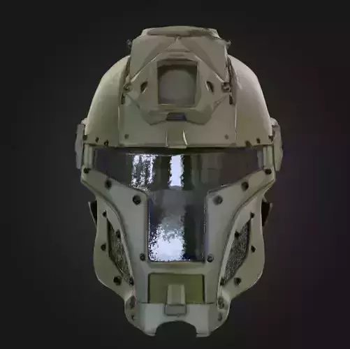 Tactical Combat Helmet Low-poly 3D model