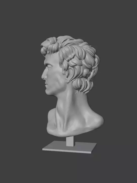 Arno Breker Readiness 3D Bust Model for Rendering and Printing 3D model_4