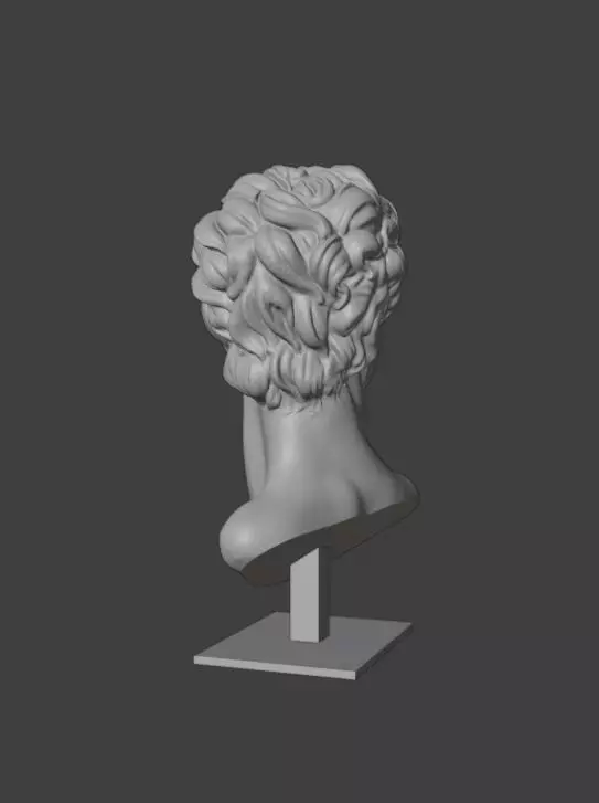 Arno Breker Readiness 3D Bust Model for Rendering and Printing 3D model_3