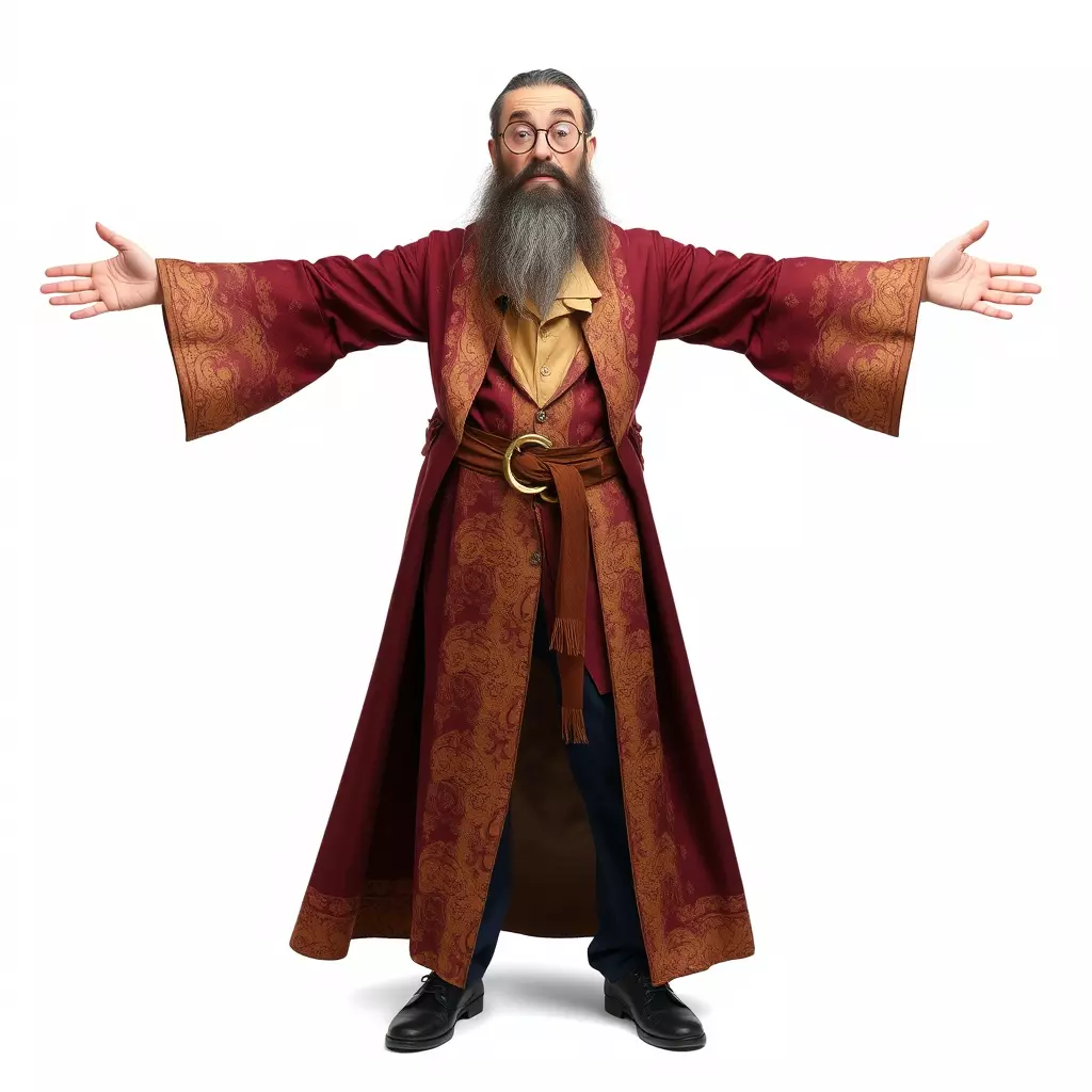 Wizard Character Model Pack with Detailed Robe and Accessories Low-poly 3D model_3