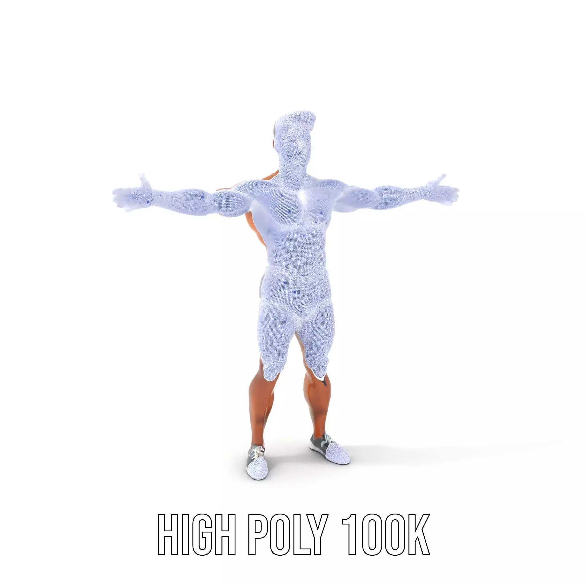 Male Fitness Model Pack with Detailed Anatomy Low-poly 3D model_5