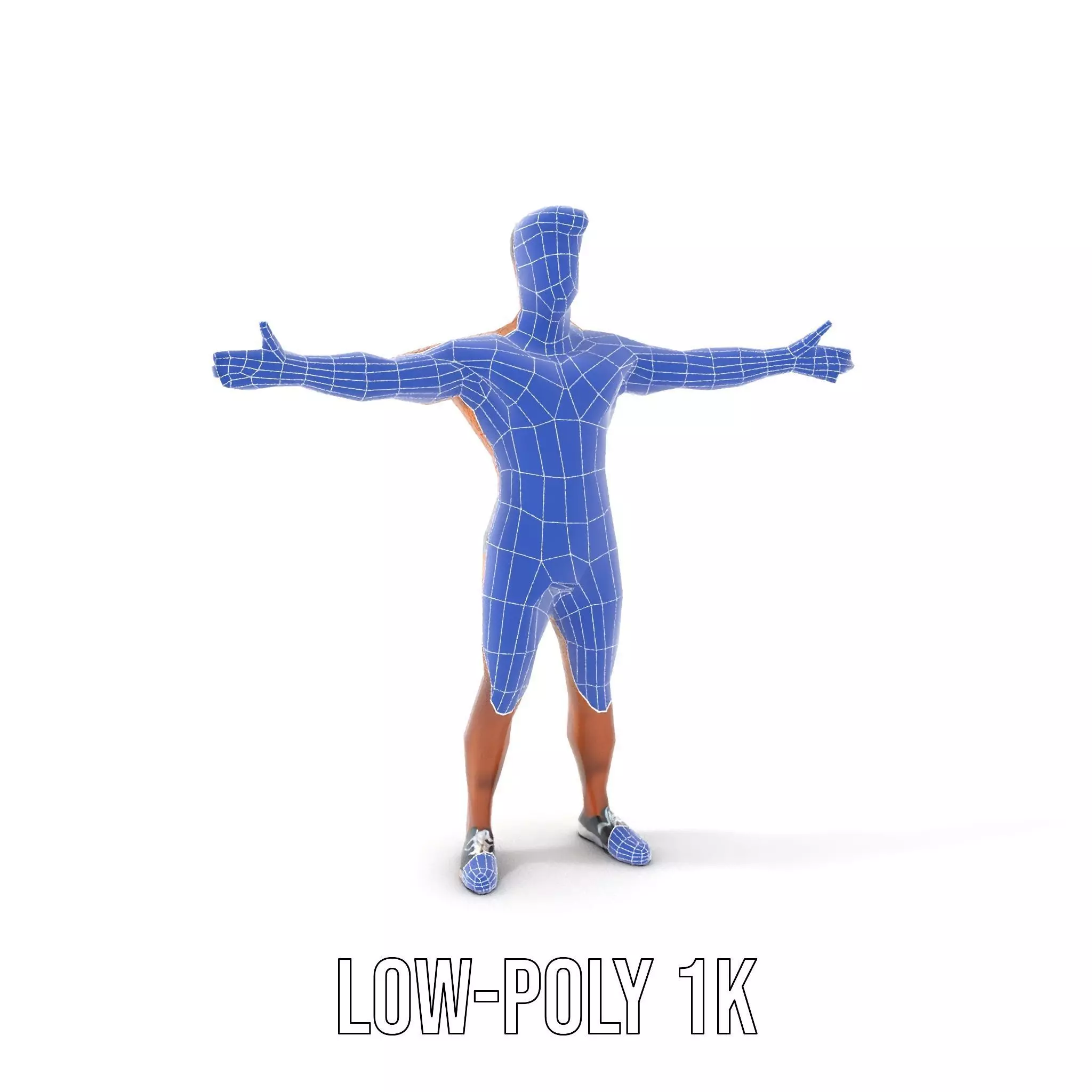 Male Fitness Model Pack with Detailed Anatomy Low-poly 3D model_12