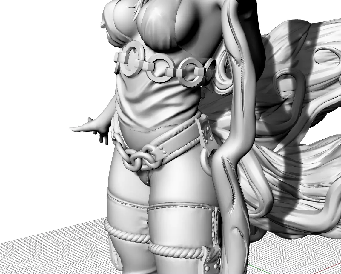 Female fox  3D print model_11