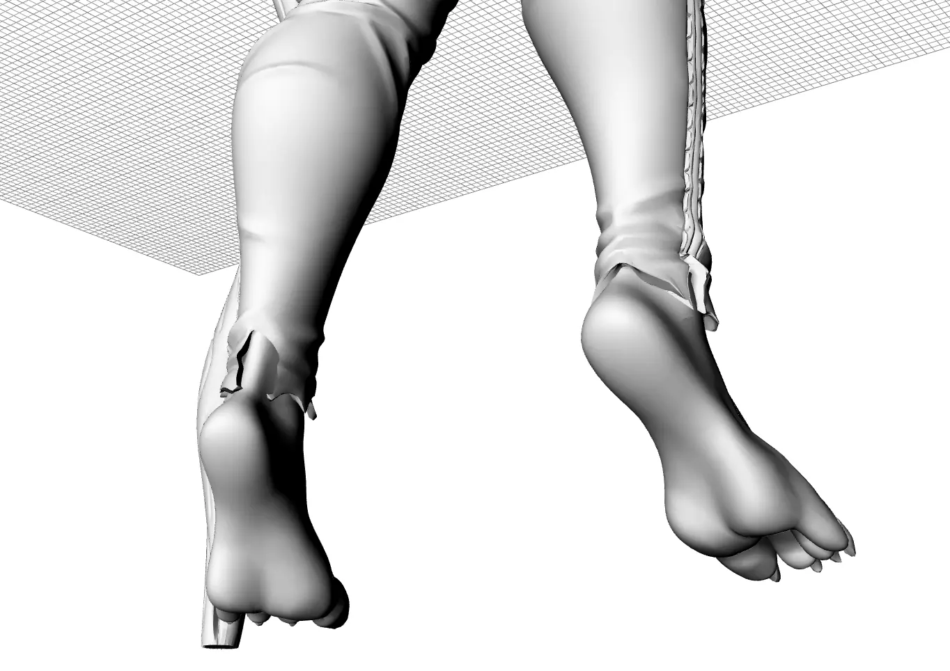 Female fox  3D print model_10