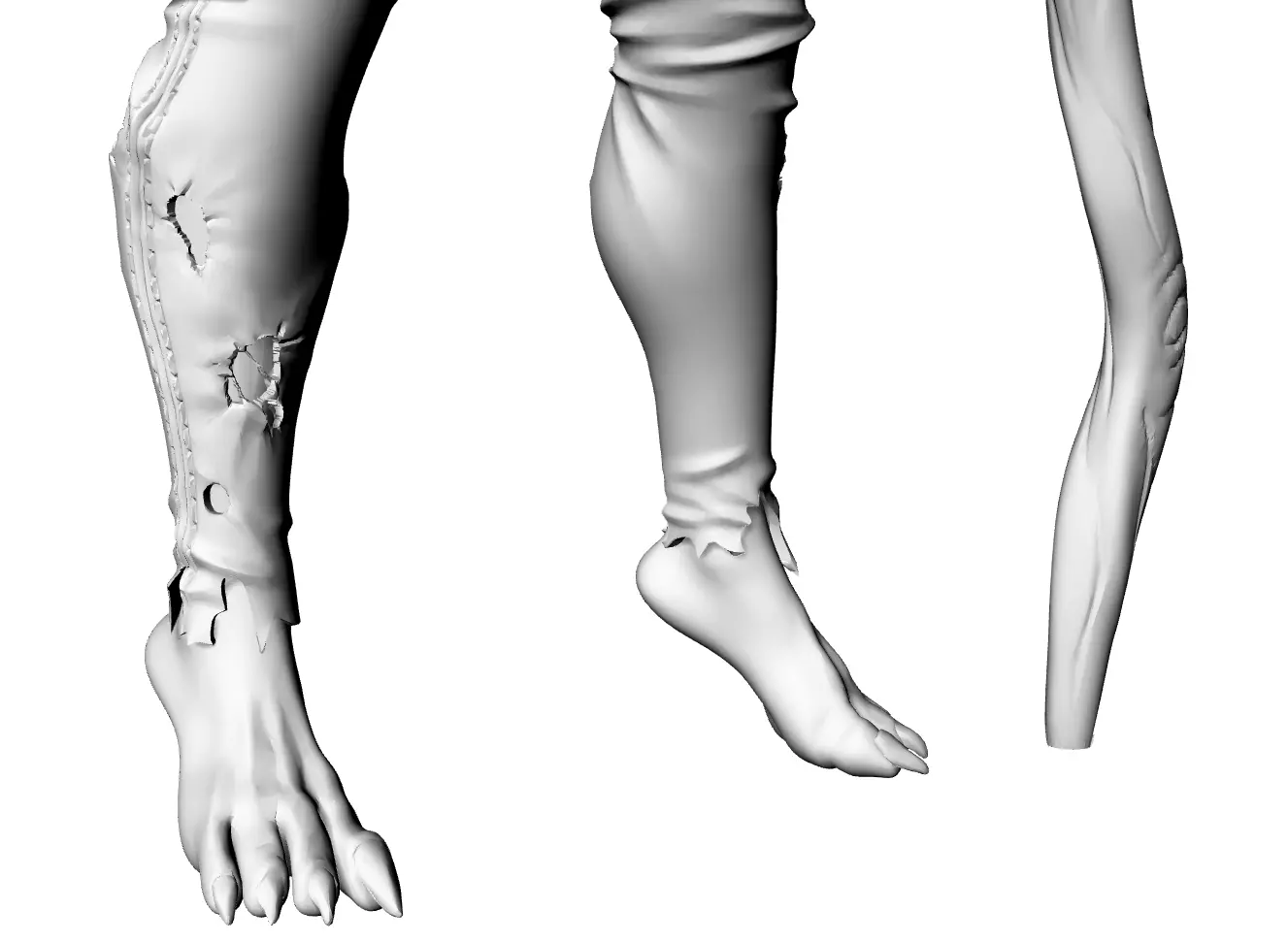 Female fox  3D print model_9