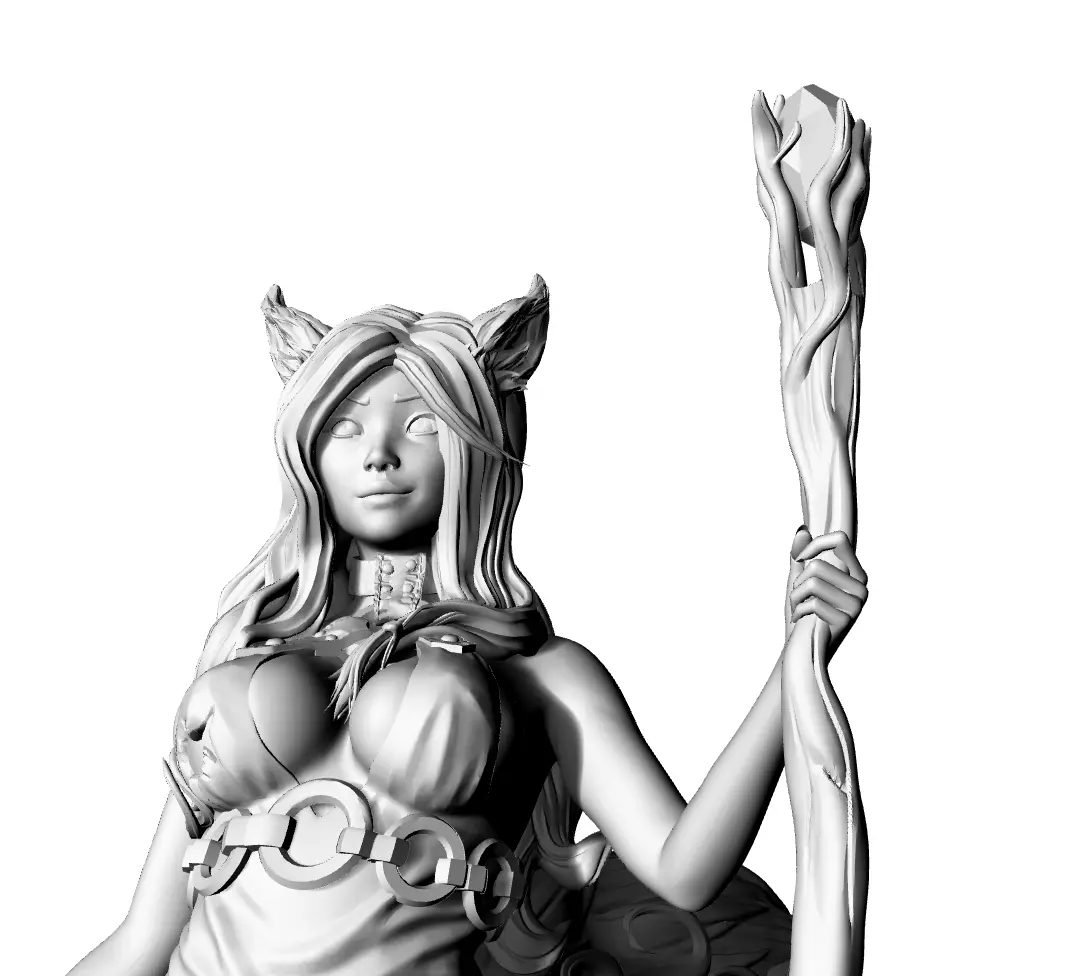 Female fox  3D print model_13