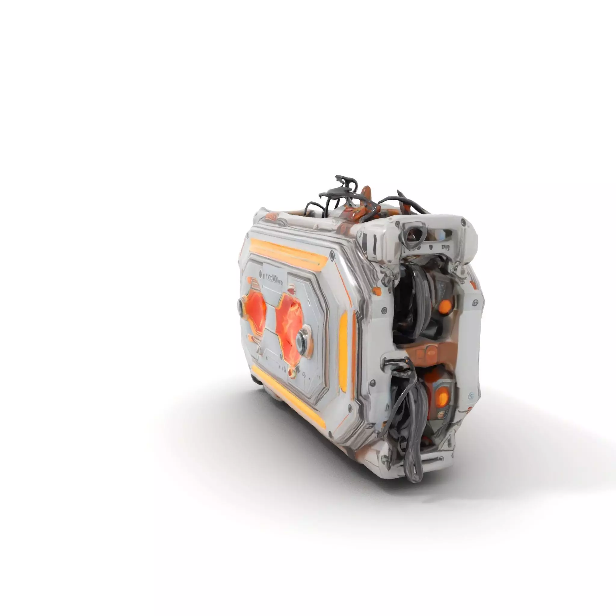 Futuristic Energy Core Model Pack with Glowing Elements Low-poly 3D model_10