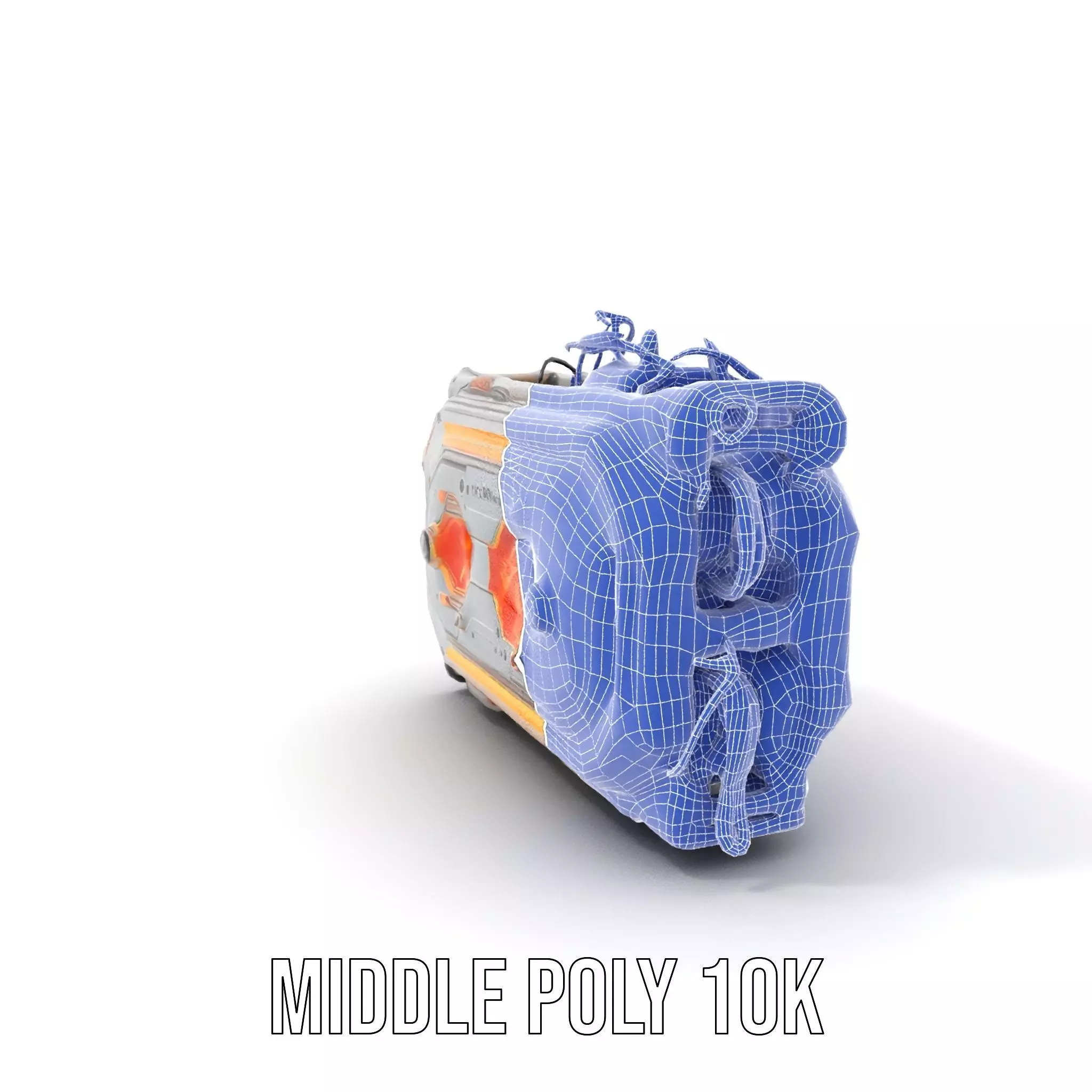 Futuristic Energy Core Model Pack with Glowing Elements Low-poly 3D model_15