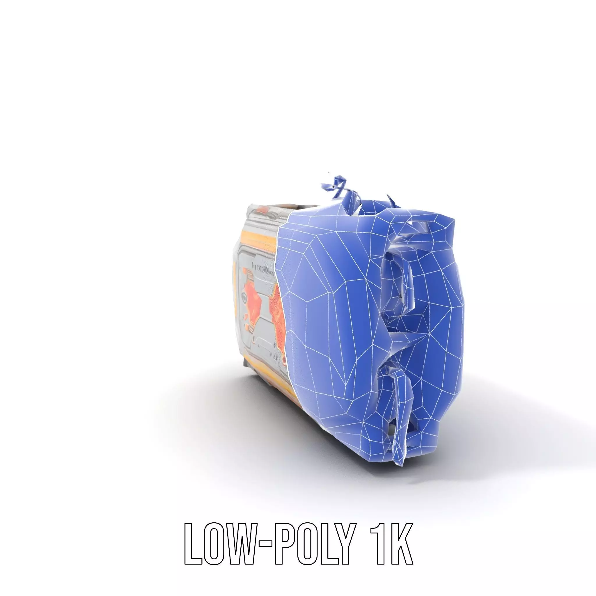 Futuristic Energy Core Model Pack with Glowing Elements Low-poly 3D model_31