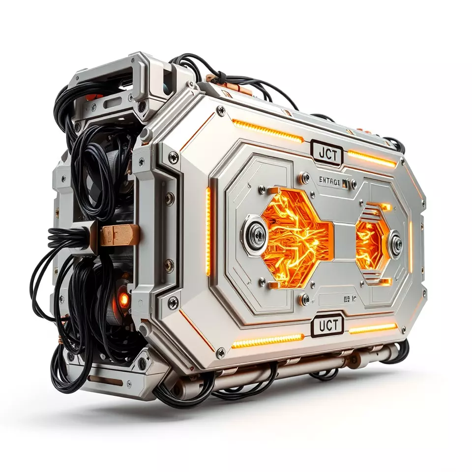 Futuristic Energy Core Model Pack with Glowing Elements Low-poly 3D model_2