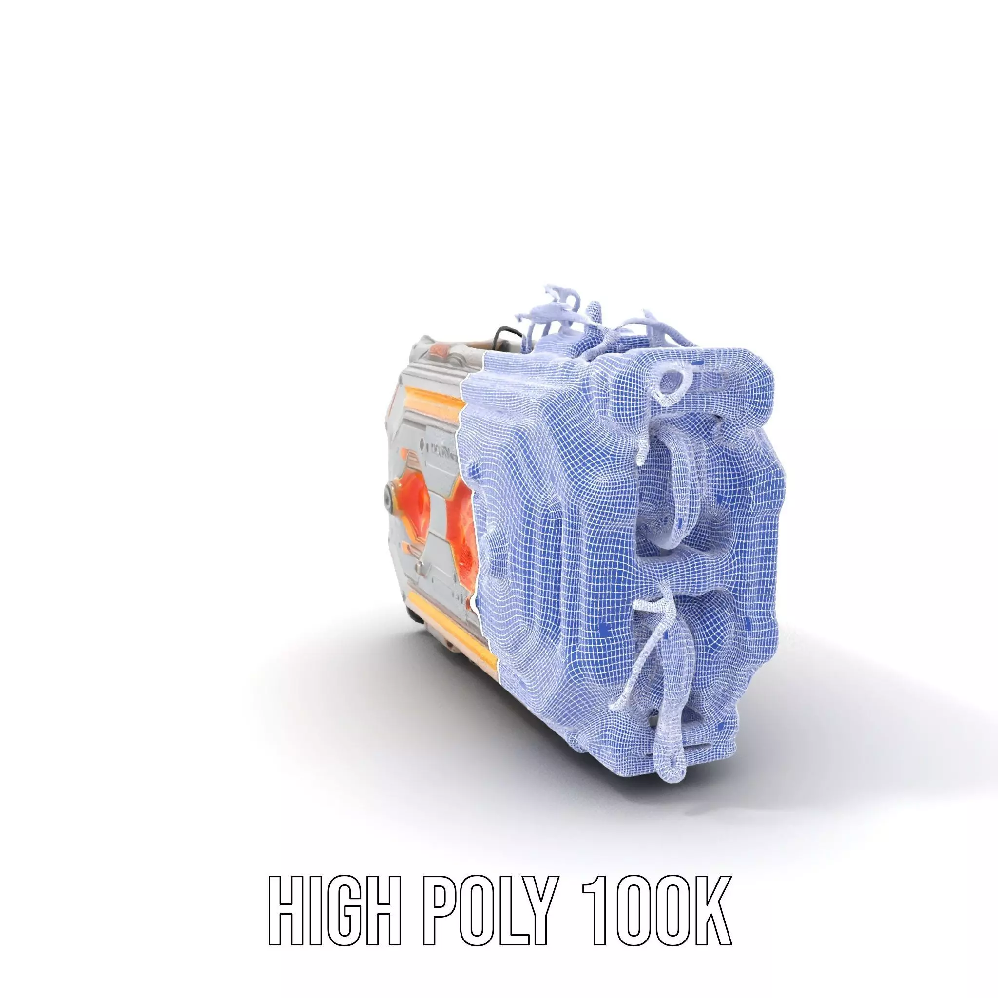 Futuristic Energy Core Model Pack with Glowing Elements Low-poly 3D model_4