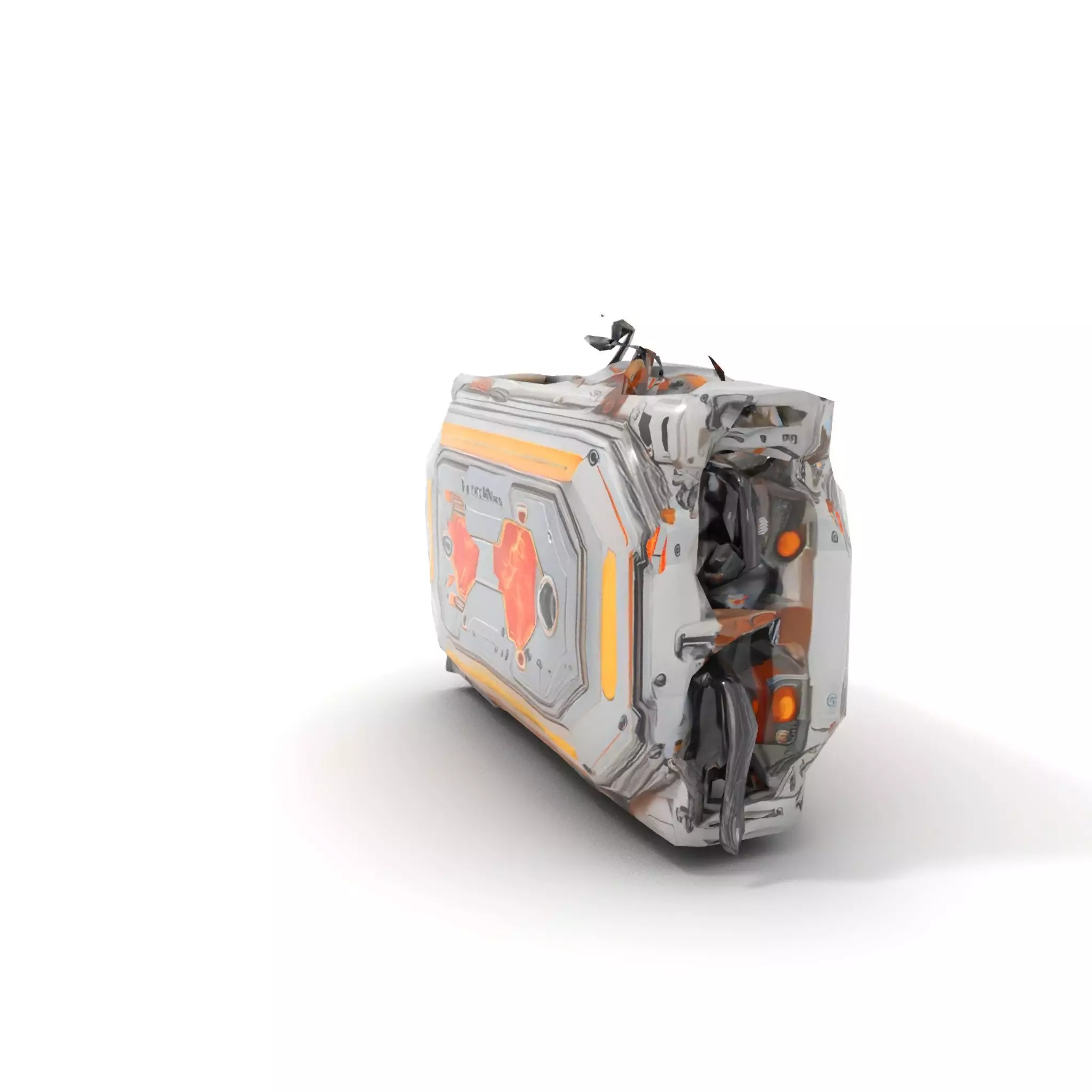 Futuristic Energy Core Model Pack with Glowing Elements Low-poly 3D model_19