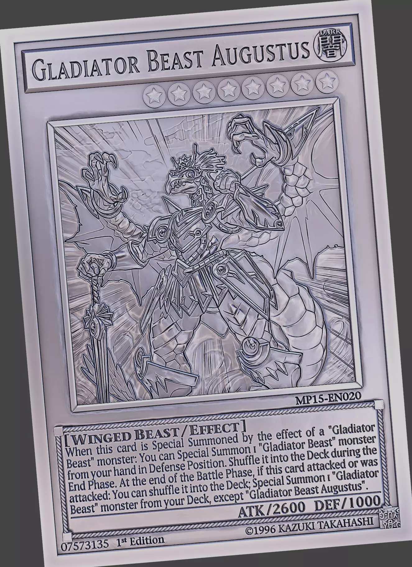 Gladiator Beast Augustus - yu-gi-oh Free 3D print model