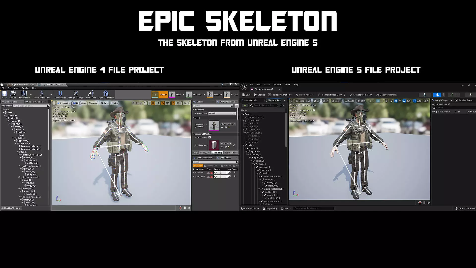 Post-Apocalyptic Sheriff Survivor modular Low-poly 3D model_9