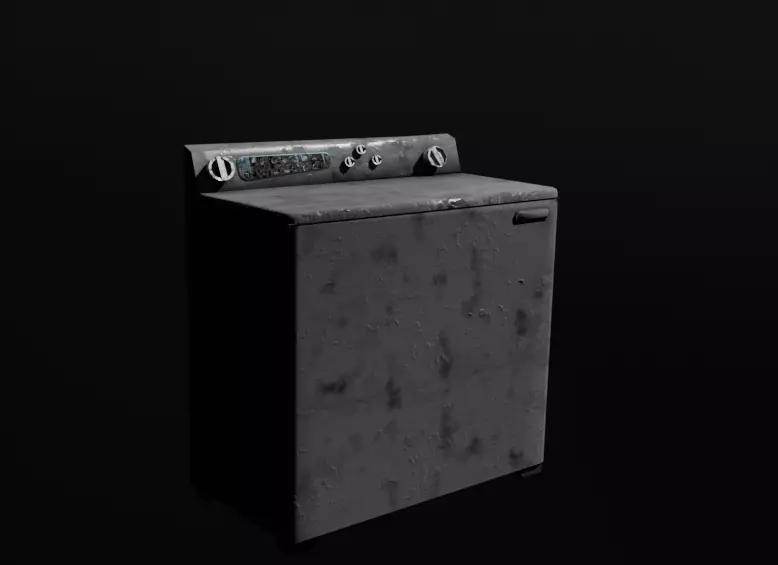 Realisitic Washing Machine Free low-poly 3D model