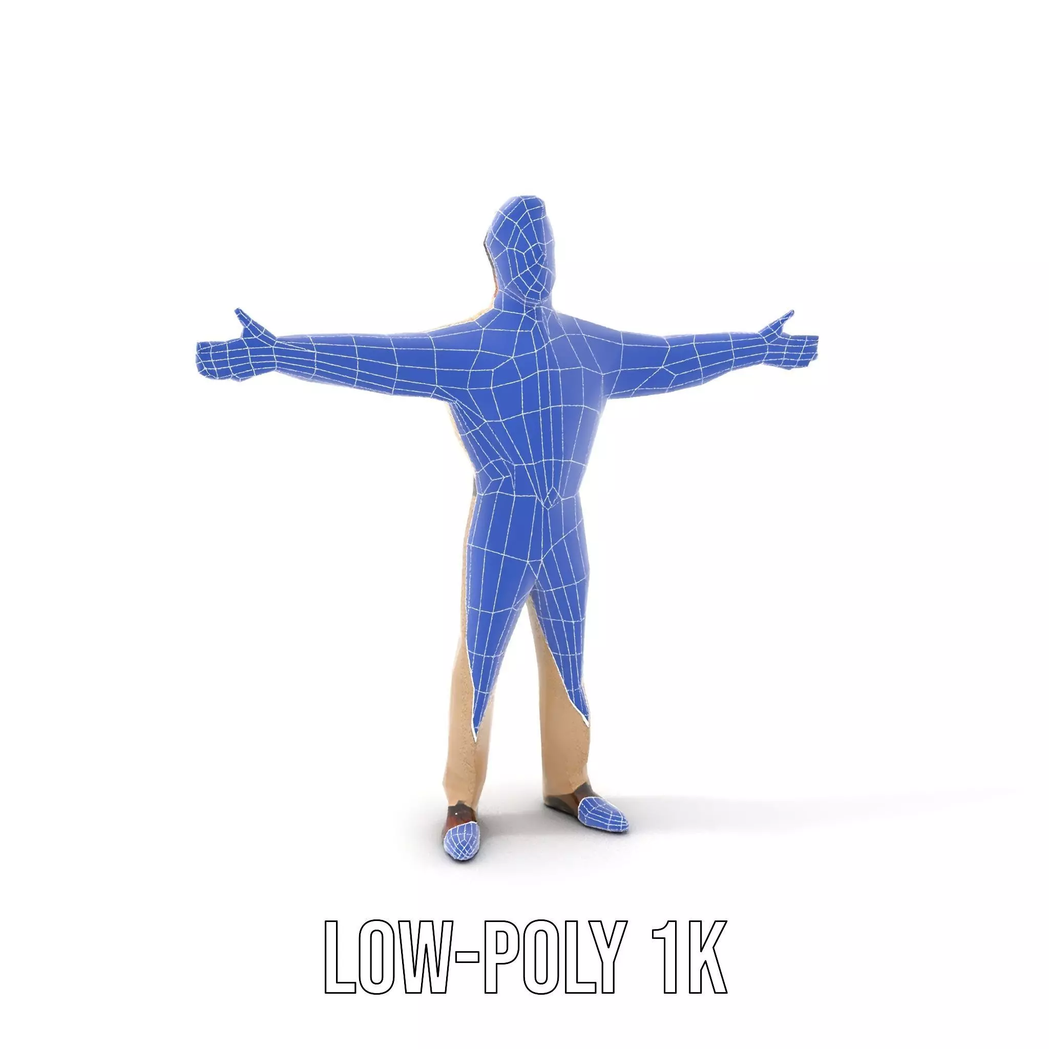 Business Professional Model Pack with Red Tie and Beige Outfit Low-poly 3D model_19