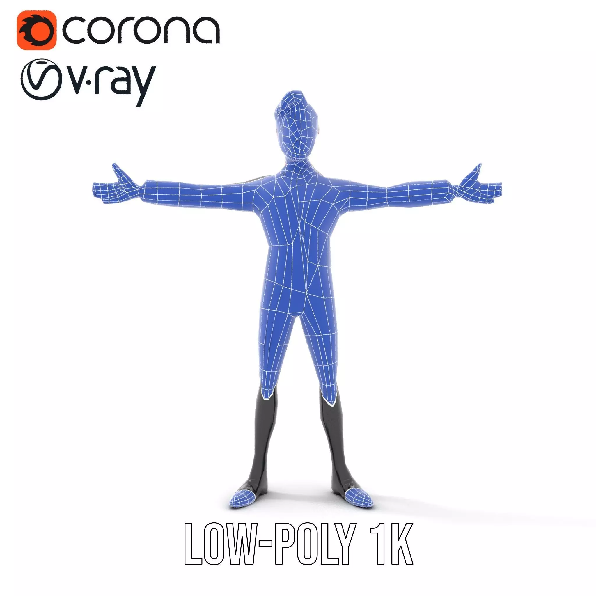 Elegant Tuxedo Cartoon Character Model Pack Low-poly 3D model_28