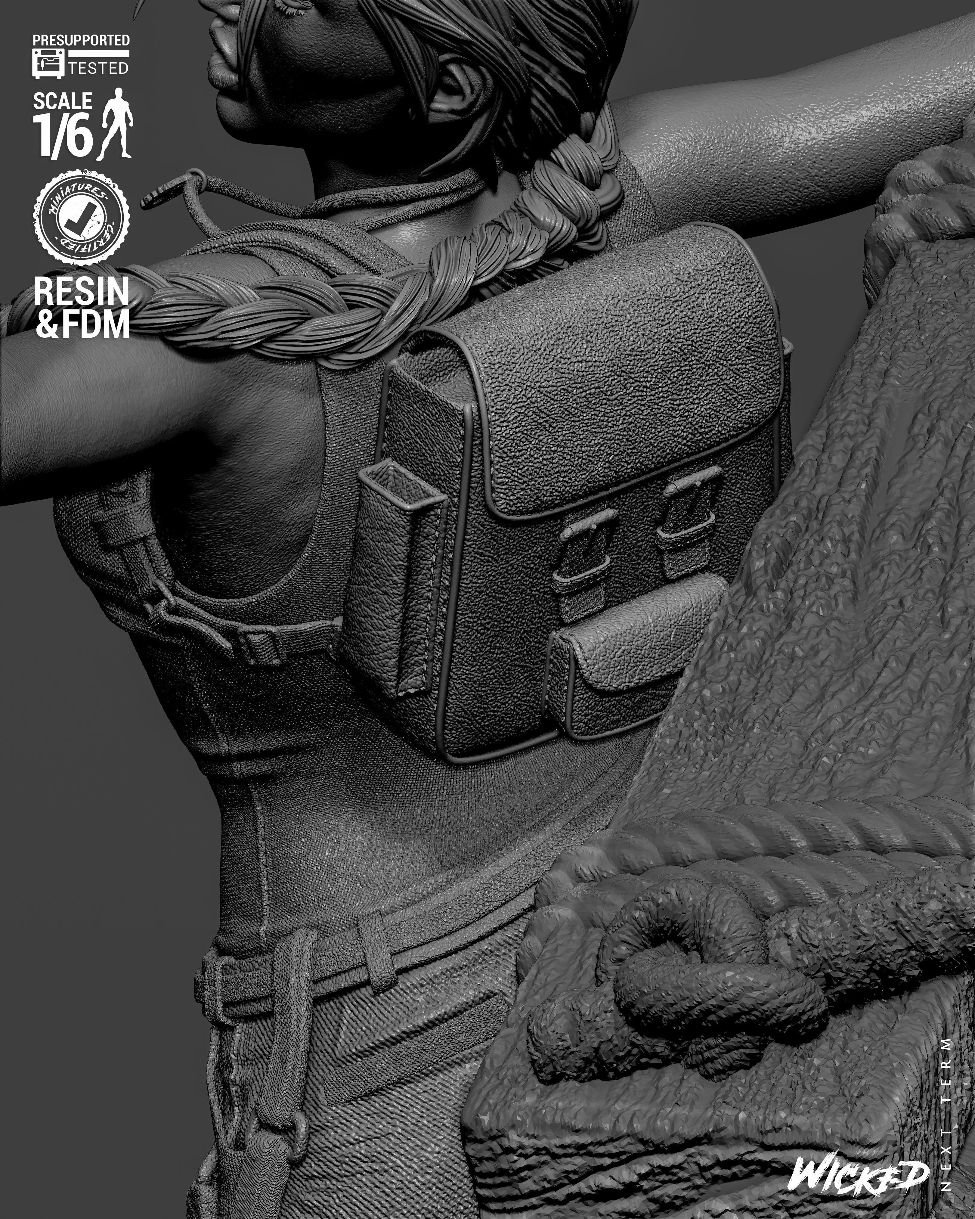 Wicked Video Games Tom Raider Diorama 3D print model_36