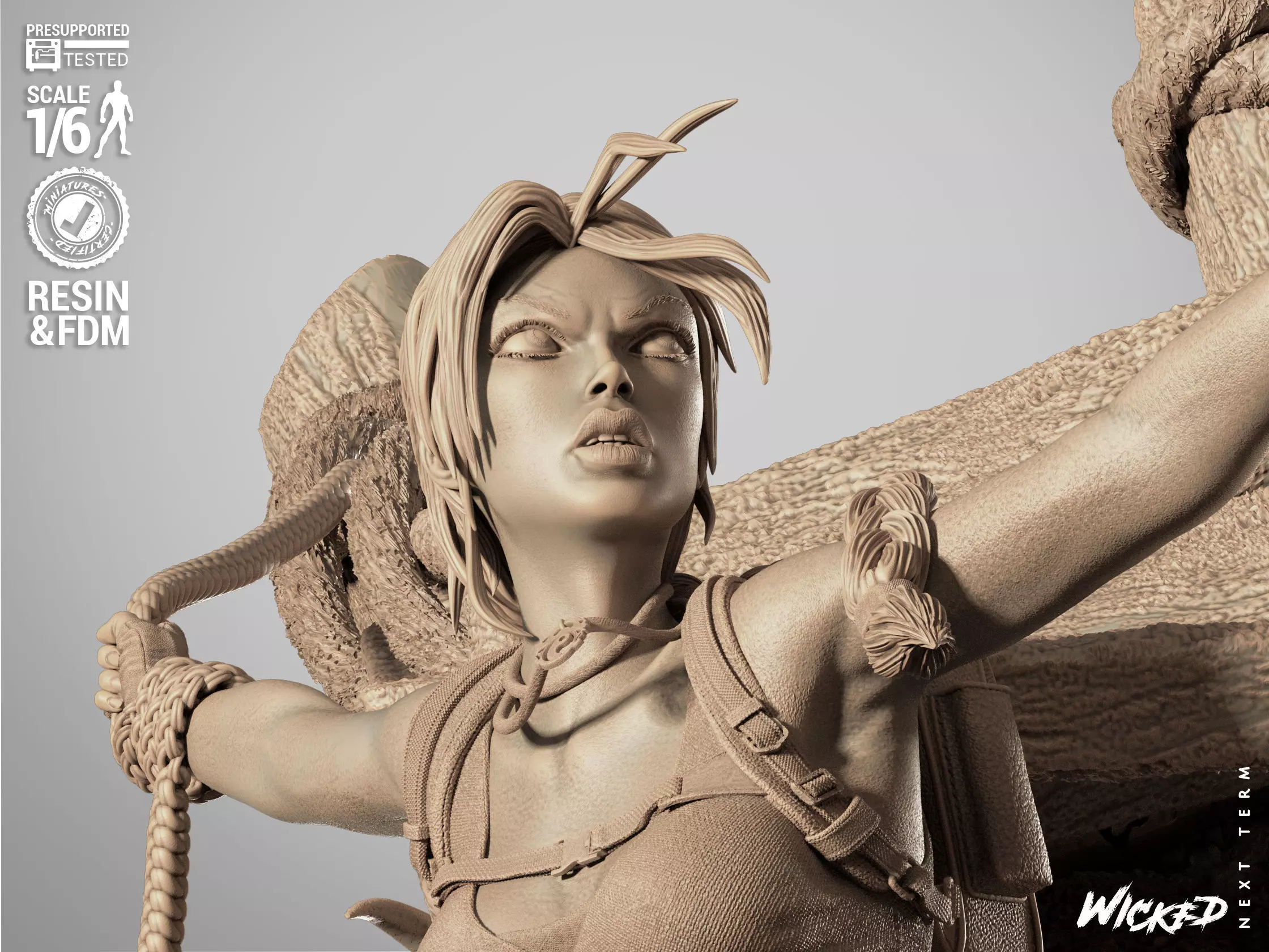 Wicked Video Games Tom Raider Diorama 3D print model_9