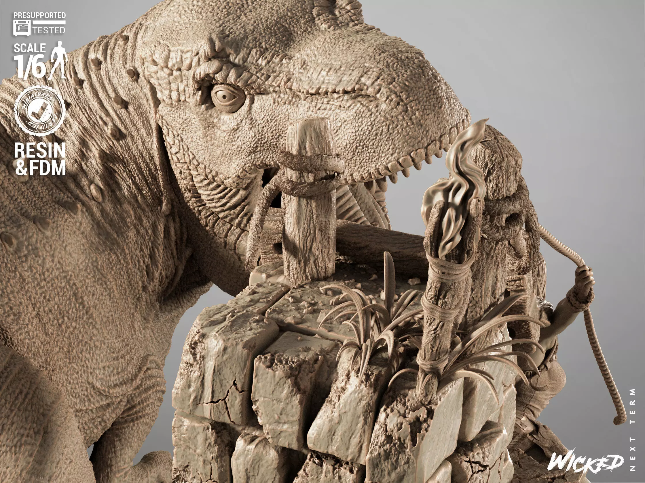 Wicked Video Games Tom Raider Diorama 3D print model_8