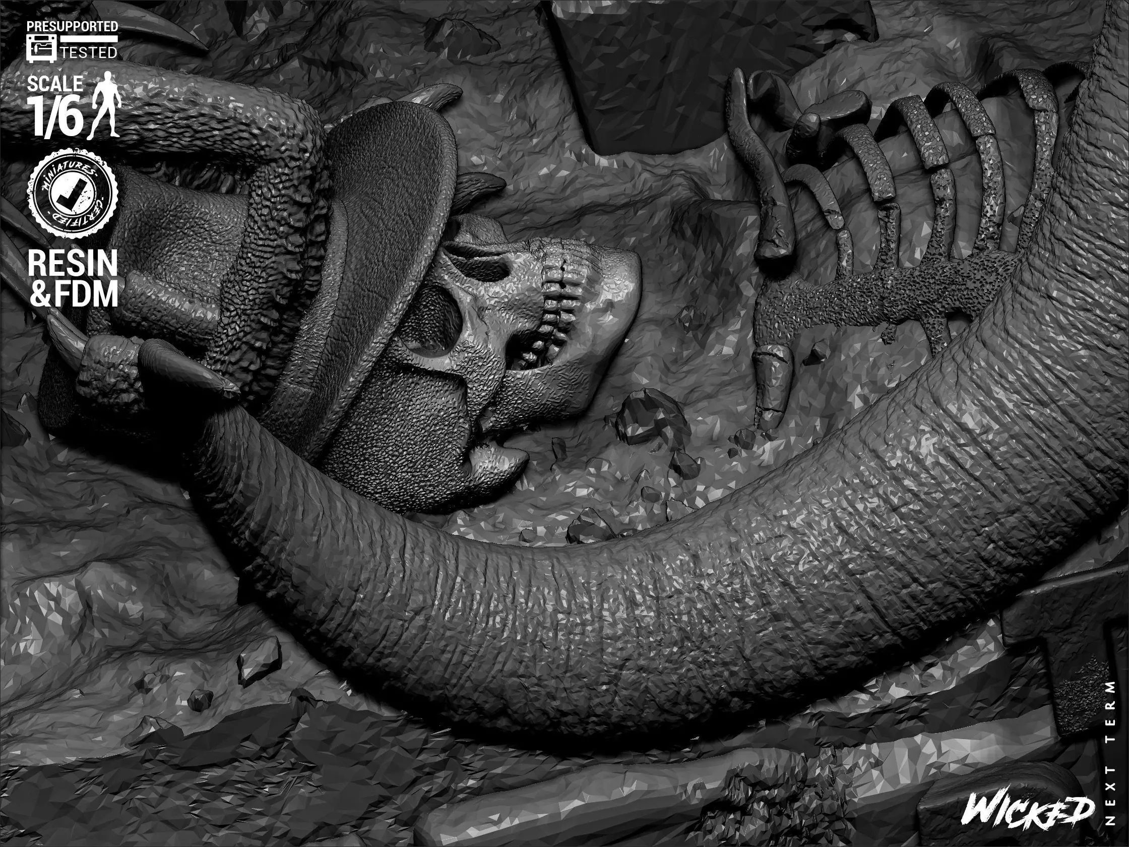 Wicked Video Games Tom Raider Diorama 3D print model_30