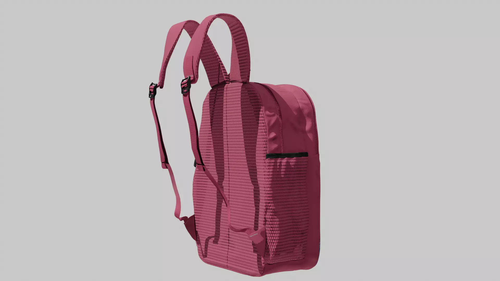 School Bag Low-poly 3D model_3
