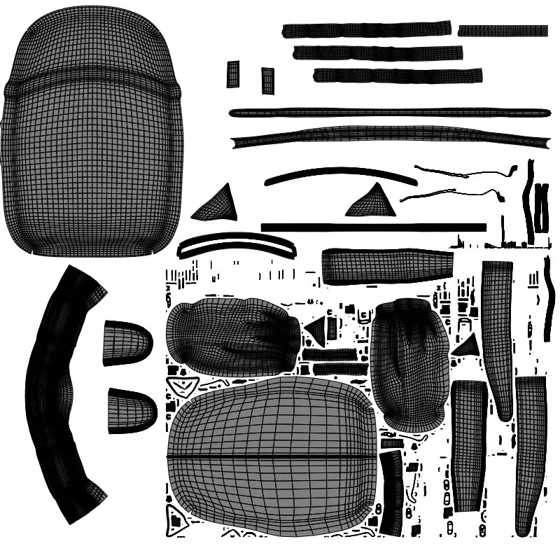 School Bag Low-poly 3D model_11