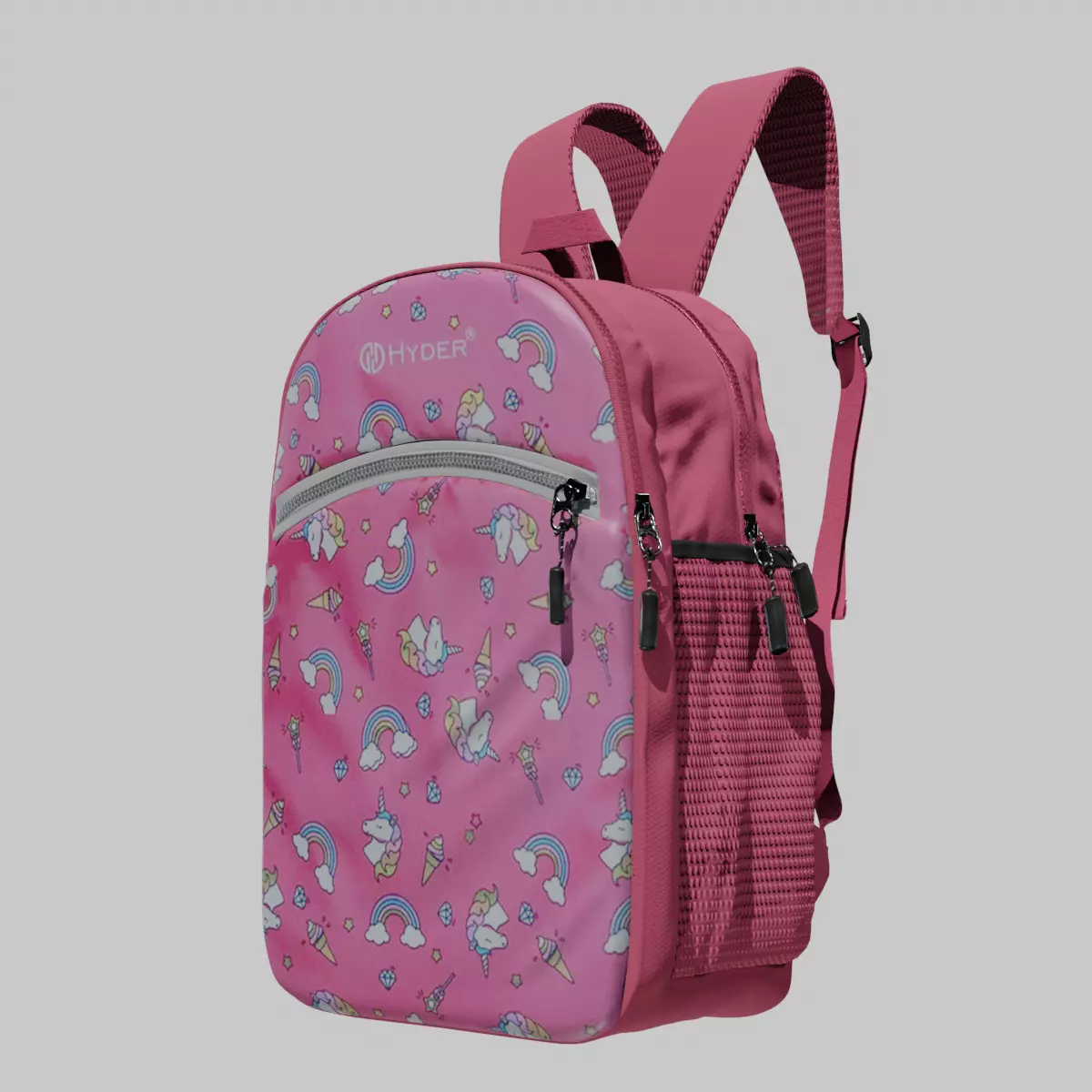 School Bag Low-poly 3D model_0