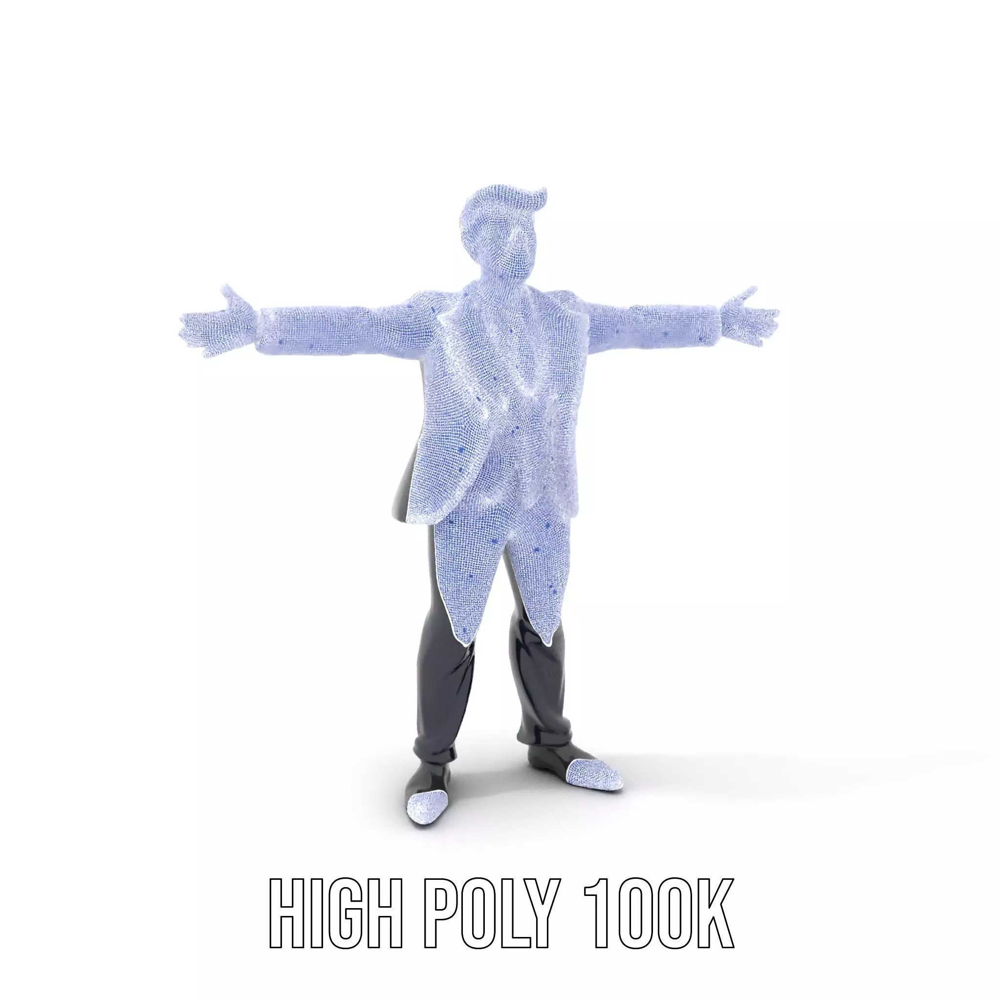 Animated Businessman Character Model Pack with Suit and Tie Low-poly 3D model_4