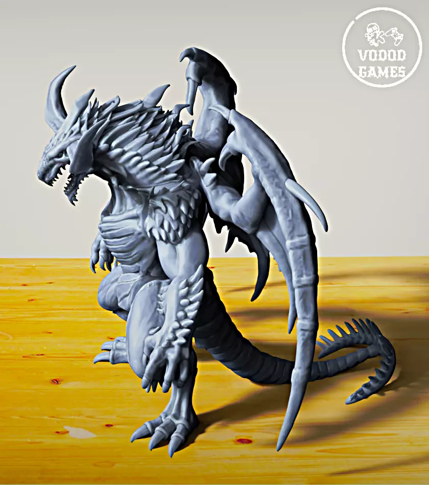 Dragzilla-RETRO STYLE ACTION FIGURE KENNER REACTION 3D print model_3