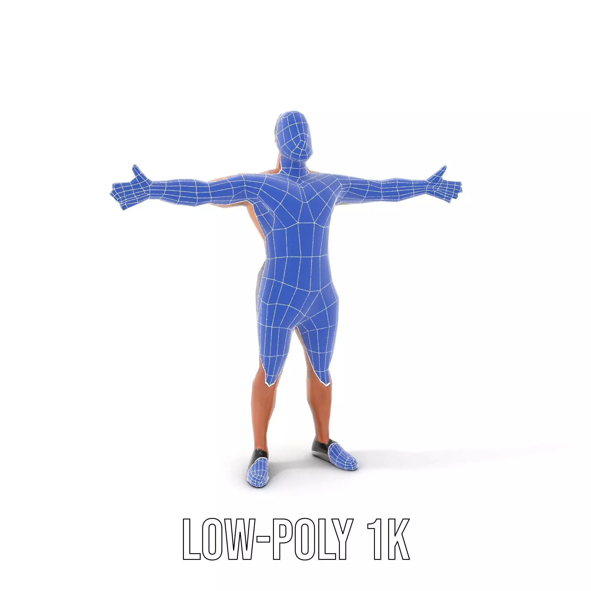 Male Athlete Model Pack with Athletic Build Low-poly 3D model_28