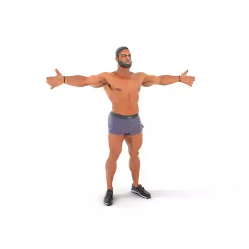 Male Athlete Model Pack with Athletic Build Low-poly 3D model Male Athlete Model Pack with Athletic Build Low-poly 3D model