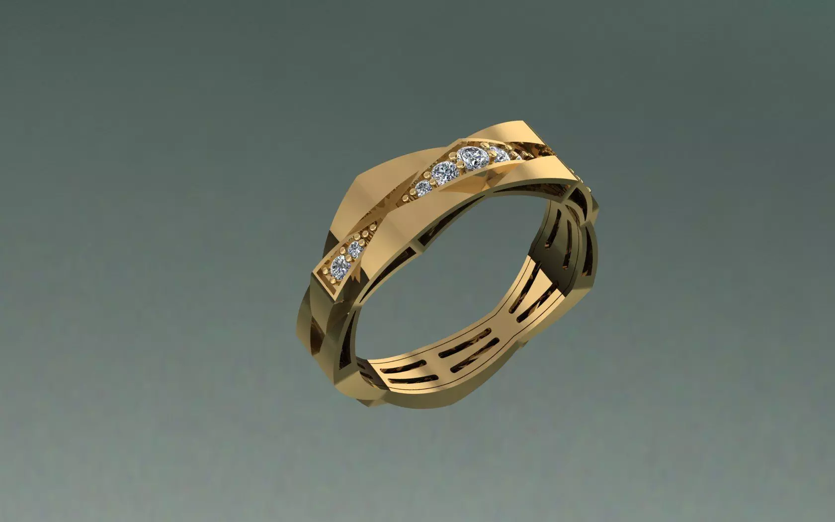 Eternal Twist Full Set Jewelry 3D print model_2