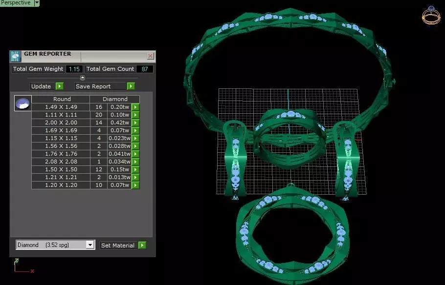 Eternal Twist Full Set Jewelry 3D print model_7