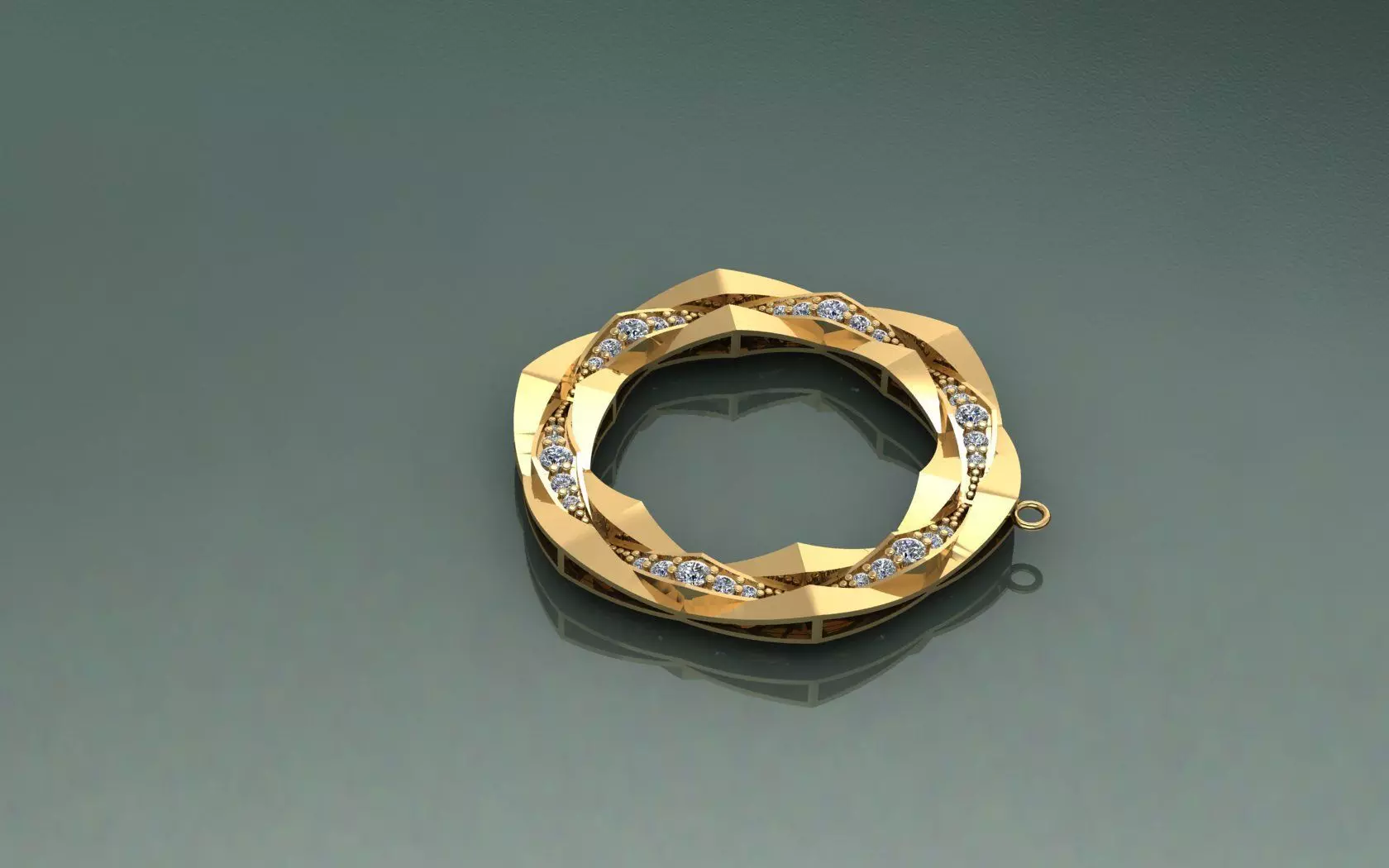 Eternal Twist Full Set Jewelry 3D print model_4