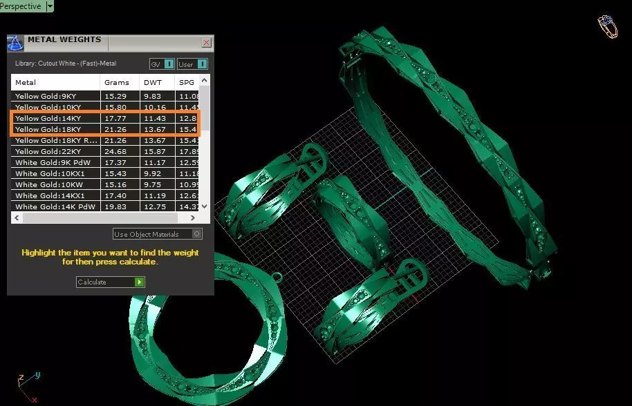 Eternal Twist Full Set Jewelry 3D print model_5