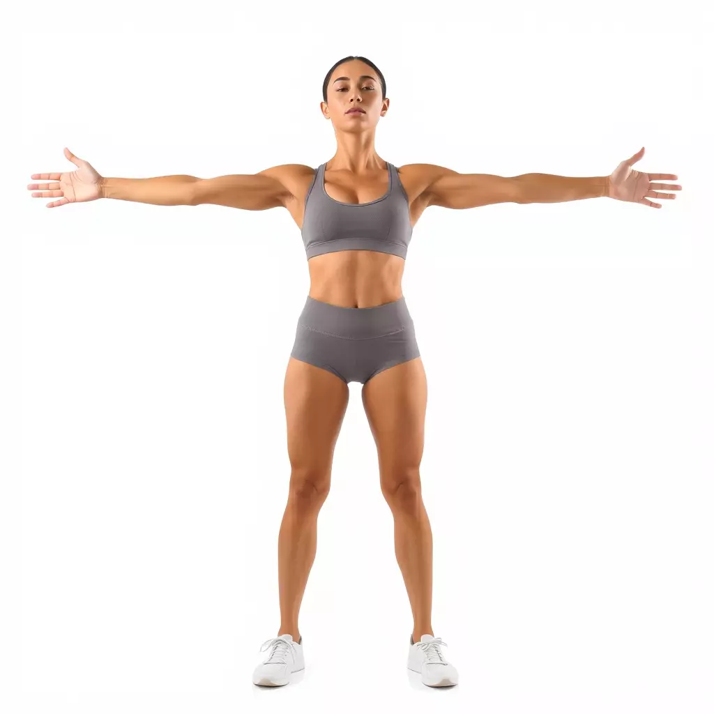 Athletic Female Model Pack for Fitness and Sports Projects Low-poly 3D model_3