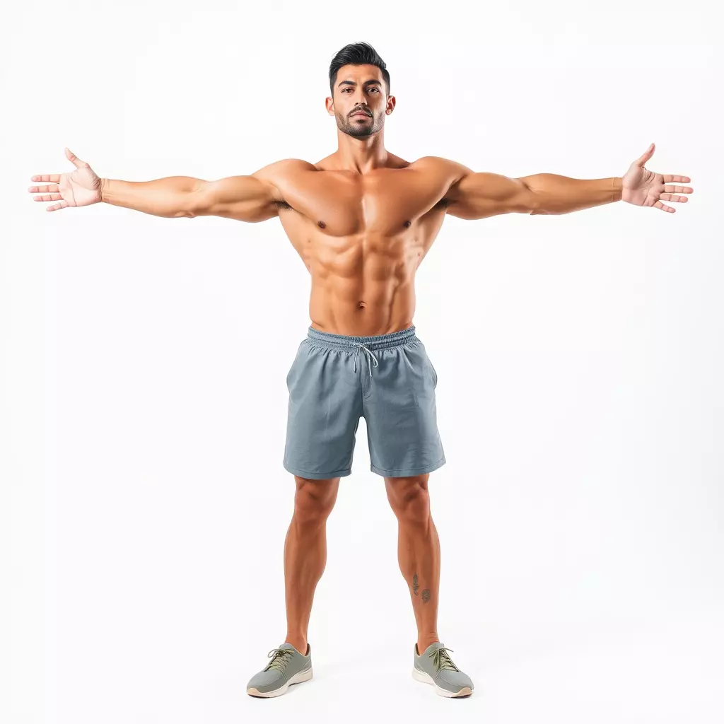 Athletic Male Figure Model Pack with Detailed Anatomy Low-poly 3D model_2