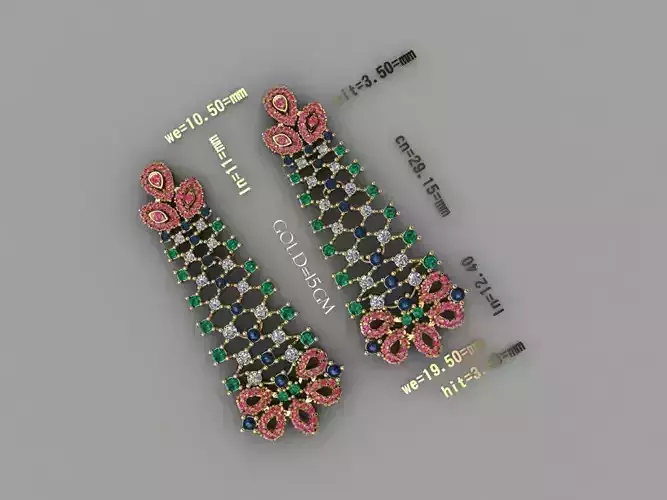 Royal Blossom Gold Earrings