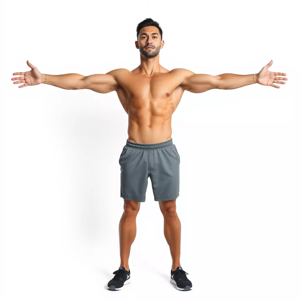 Athletic Male Figure Model Pack with Sportswear Low-poly 3D model_2