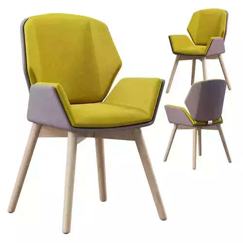 BOSS DESIGN Kruze Chair Low-poly 3D model 2
