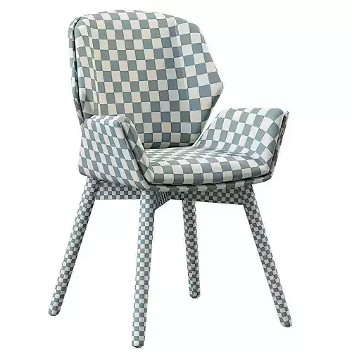 BOSS DESIGN Kruze Chair Low-poly 3D model 4
