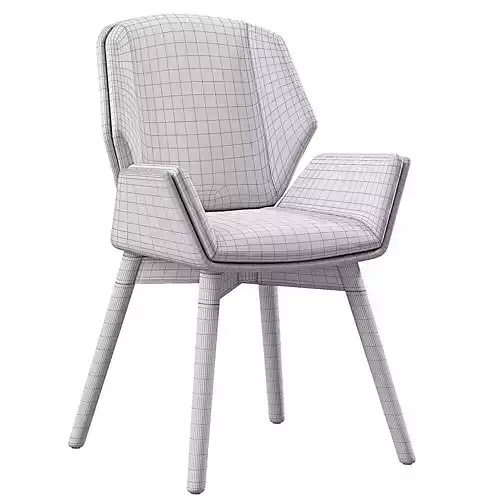 BOSS DESIGN Kruze Chair Low-poly 3D model 5