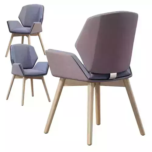 BOSS DESIGN Kruze Chair Low-poly 3D model 3