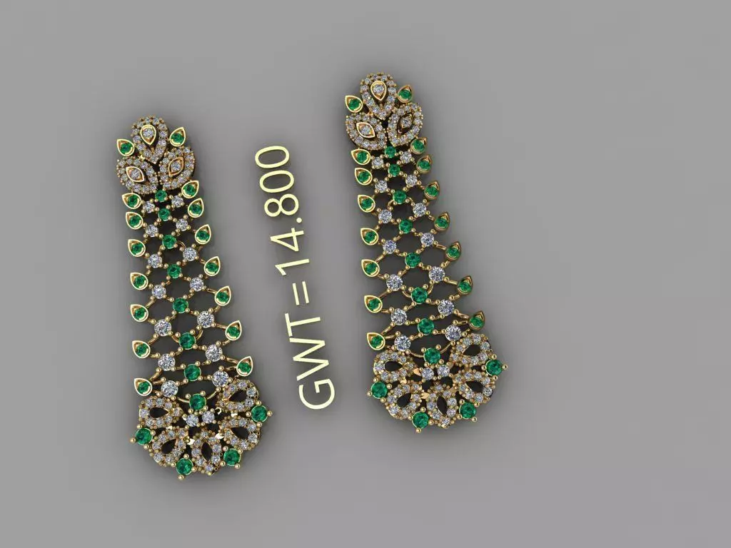 FASION EARING 3D model_4