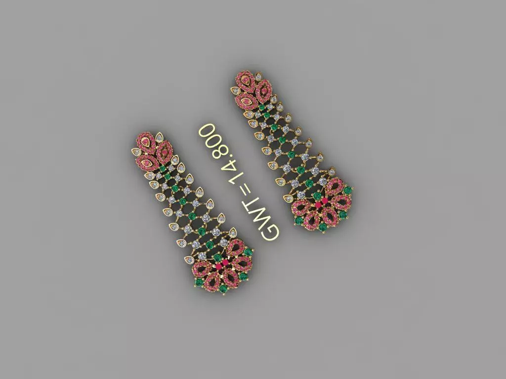 FASION EARING 3D model_2