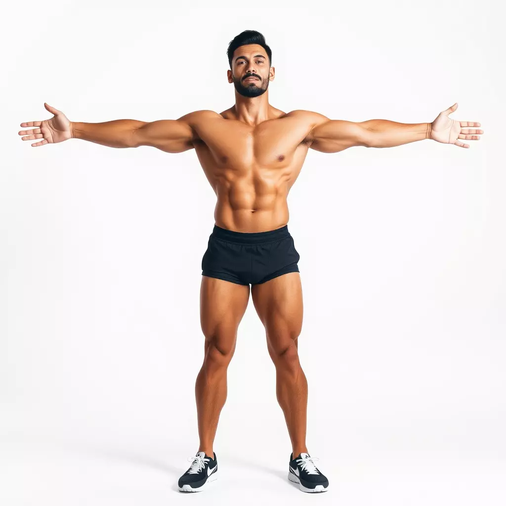 Muscular Athletic Man Model Pack Low-poly 3D model_3