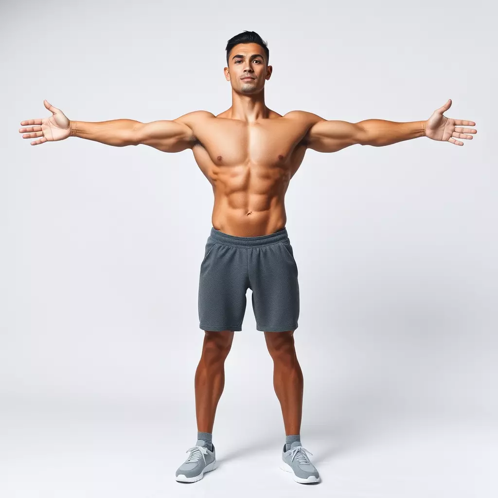 Athletic Male Figure Model Pack with Detailed Anatomy Low-poly 3D model_2