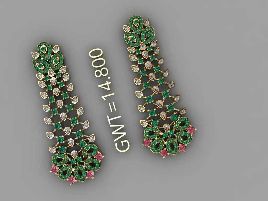 FASION EARING 3D model_4